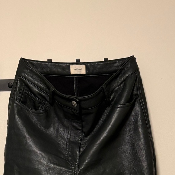 Aritzia Green Straight Leg Pants - Picture 12 of 15